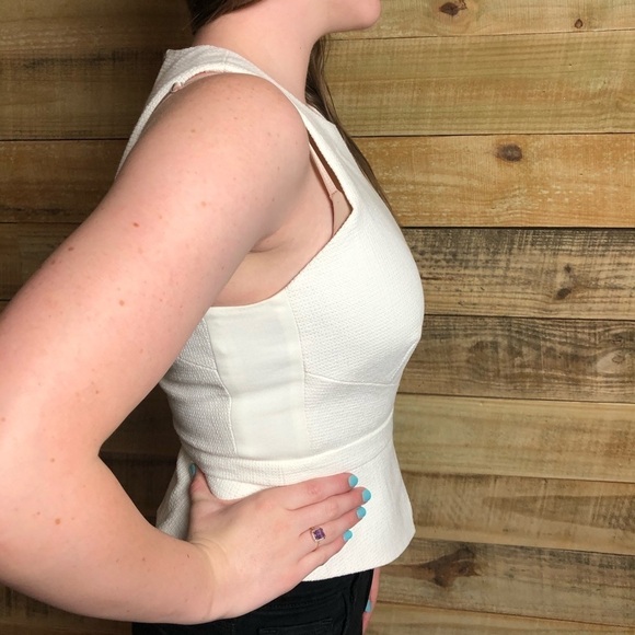 BCBG MaxAzria, crossover peplum top, Elley - Picture 4 of 9